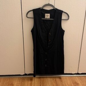 Abercrombie & Fitch Black Vest Mini Dress